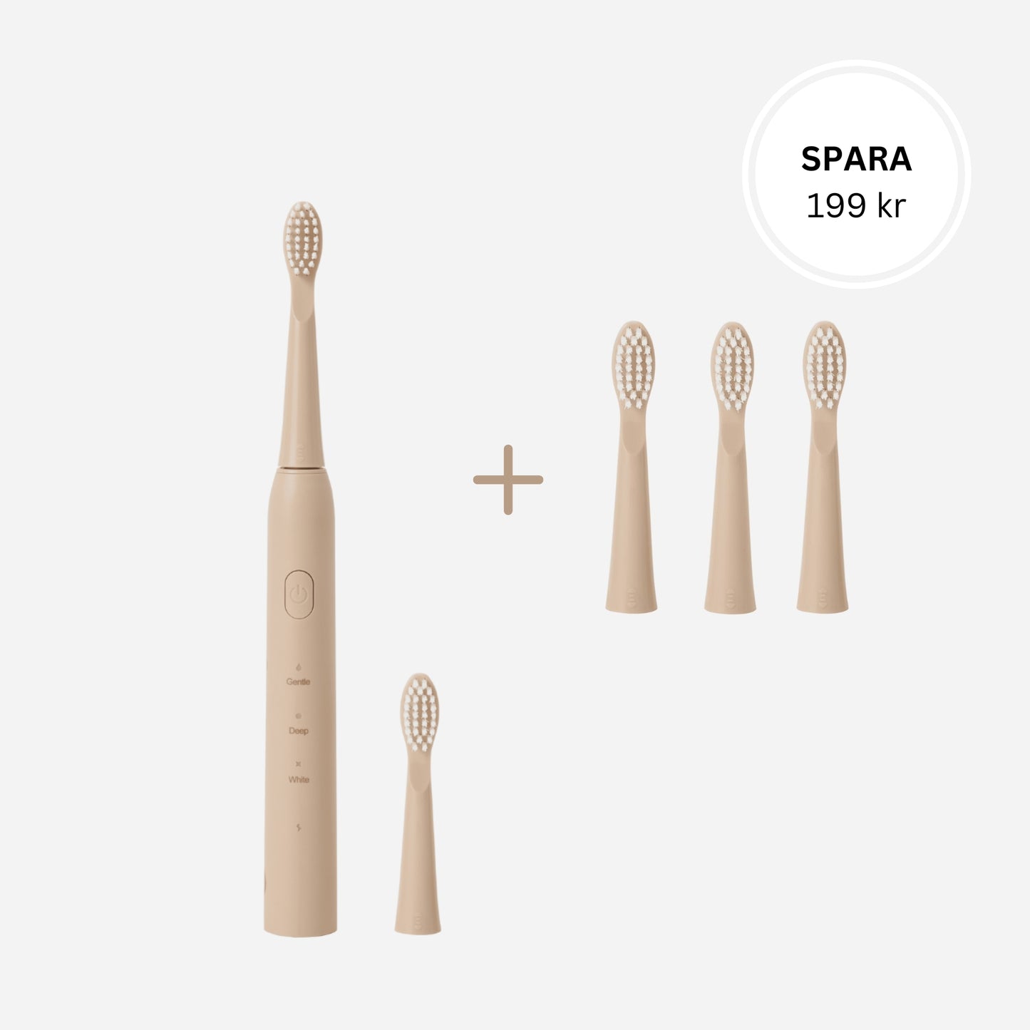 Toothbrush Refill Kit Nude